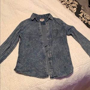 Denim button up shirt